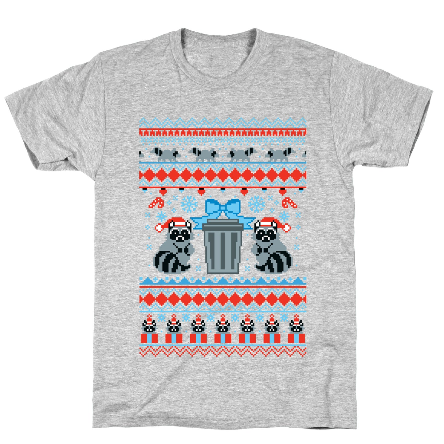Raccoon Ugly Christmas Sweater T-Shirt