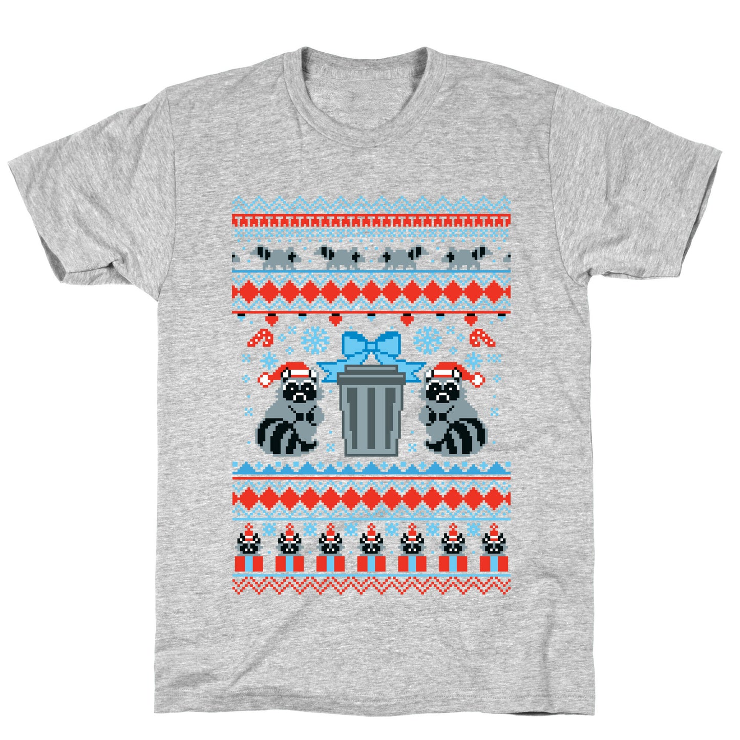 Raccoon Ugly Christmas Sweater T-Shirt