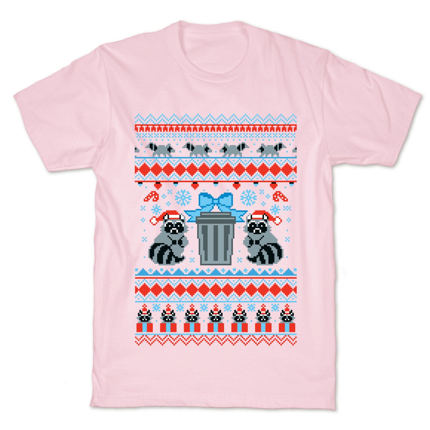 Raccoon Ugly Christmas Sweater T-Shirt