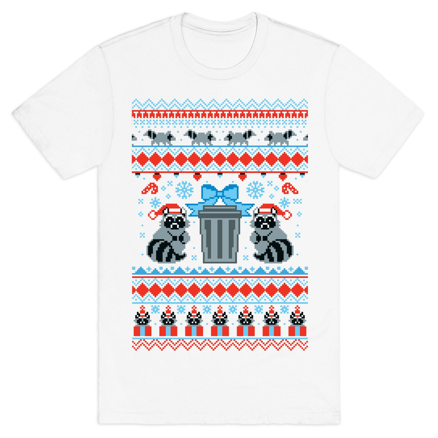 Raccoon Ugly Christmas Sweater T-Shirt