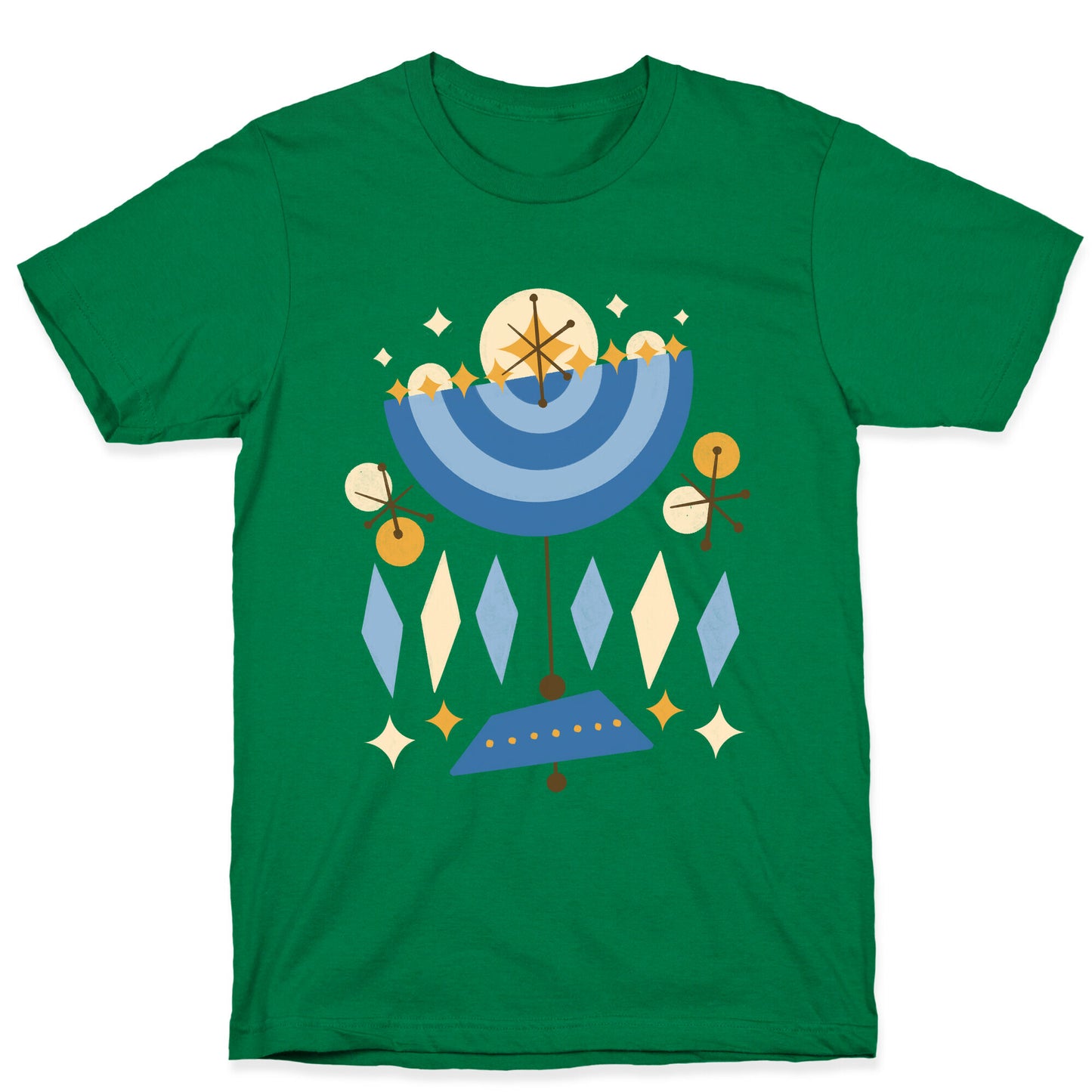 Mid-Century Modern Menorah (Hanukkah) T-Shirt