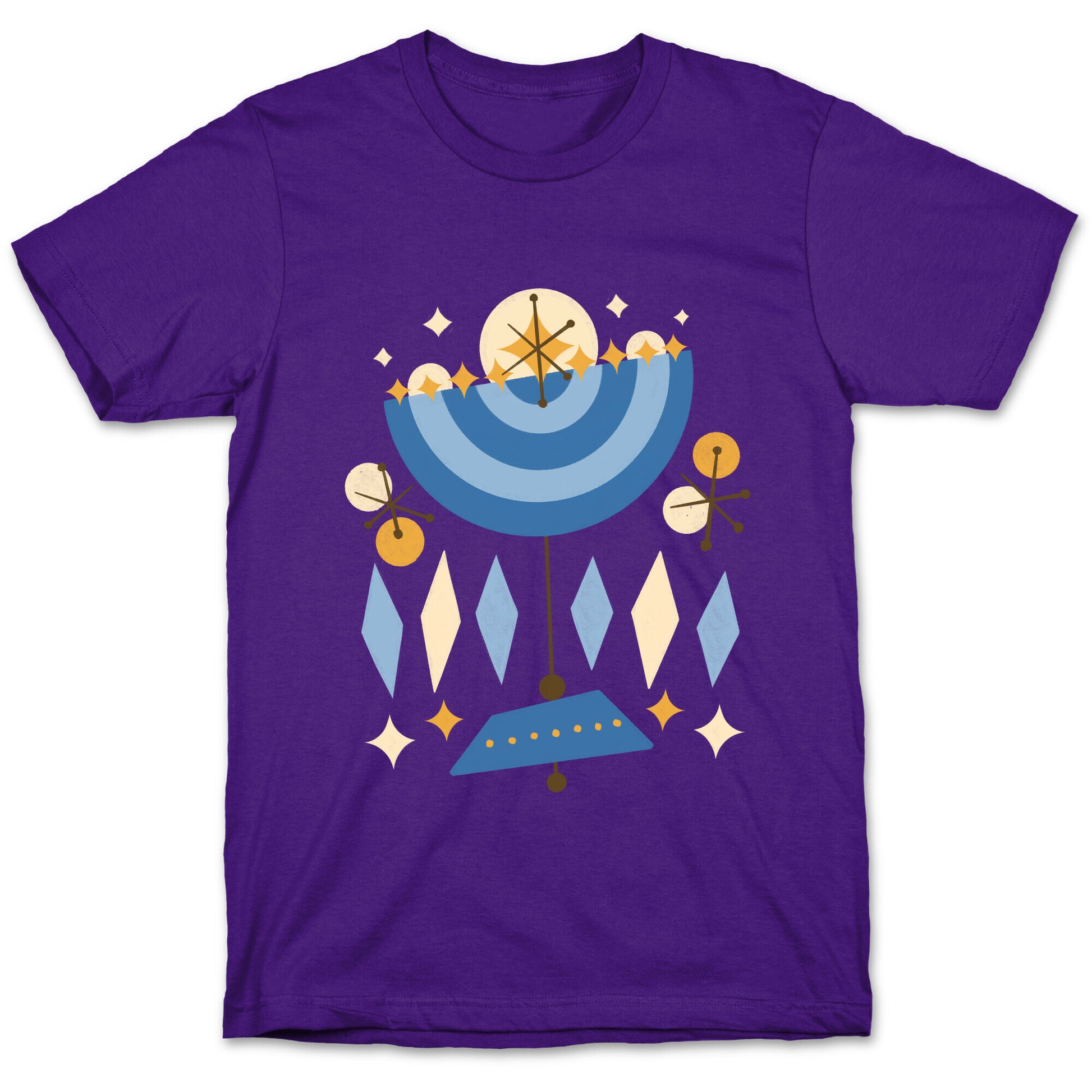Mid-Century Modern Menorah (Hanukkah) T-Shirt