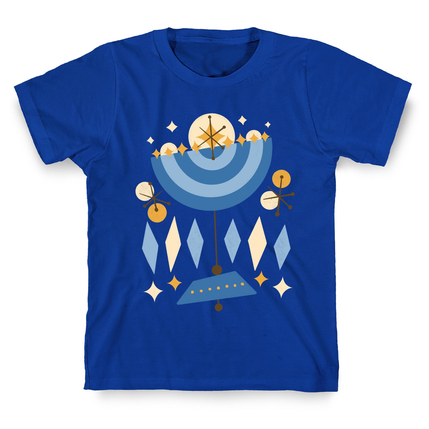 Mid-Century Modern Menorah (Hanukkah) T-Shirt