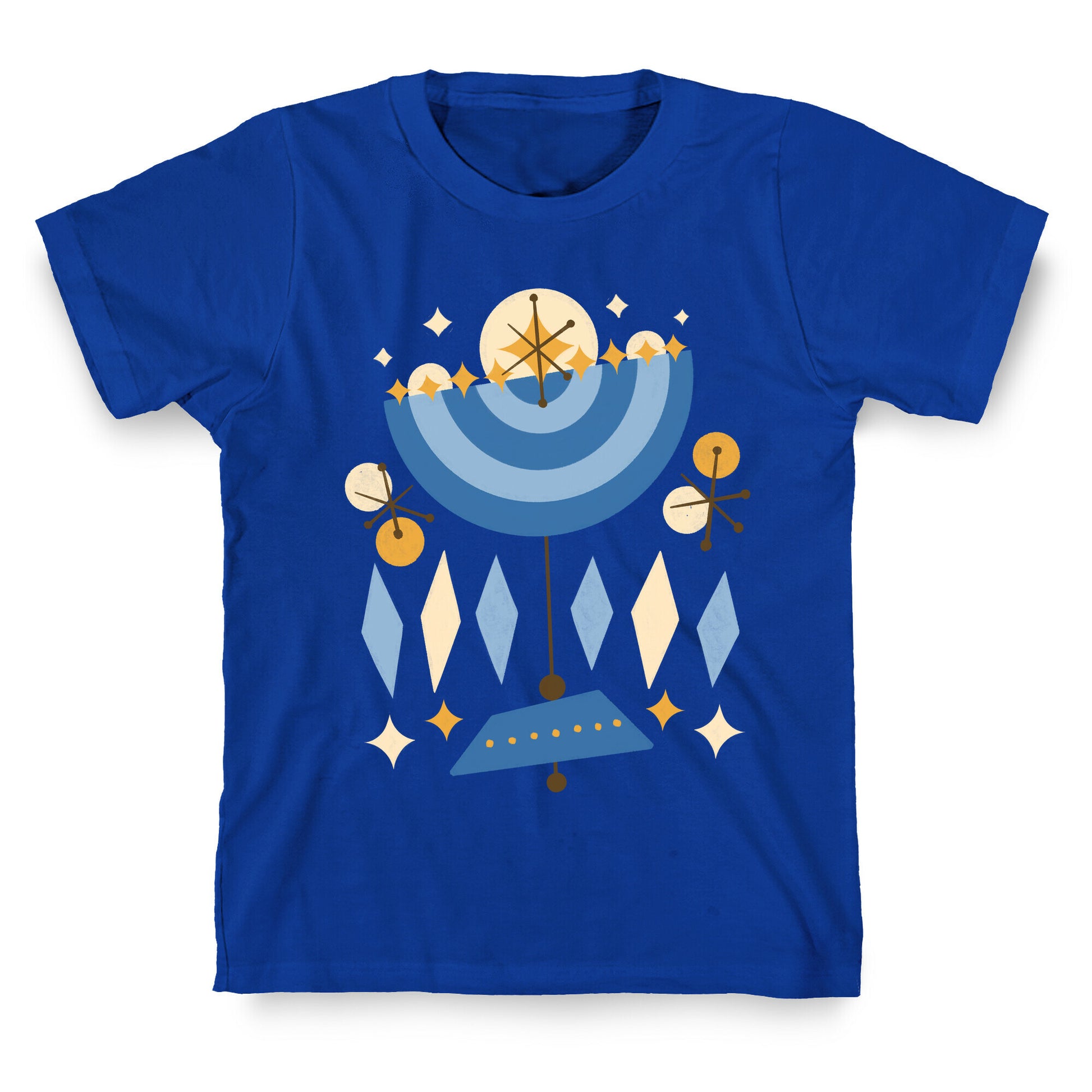 Mid-Century Modern Menorah (Hanukkah) T-Shirt