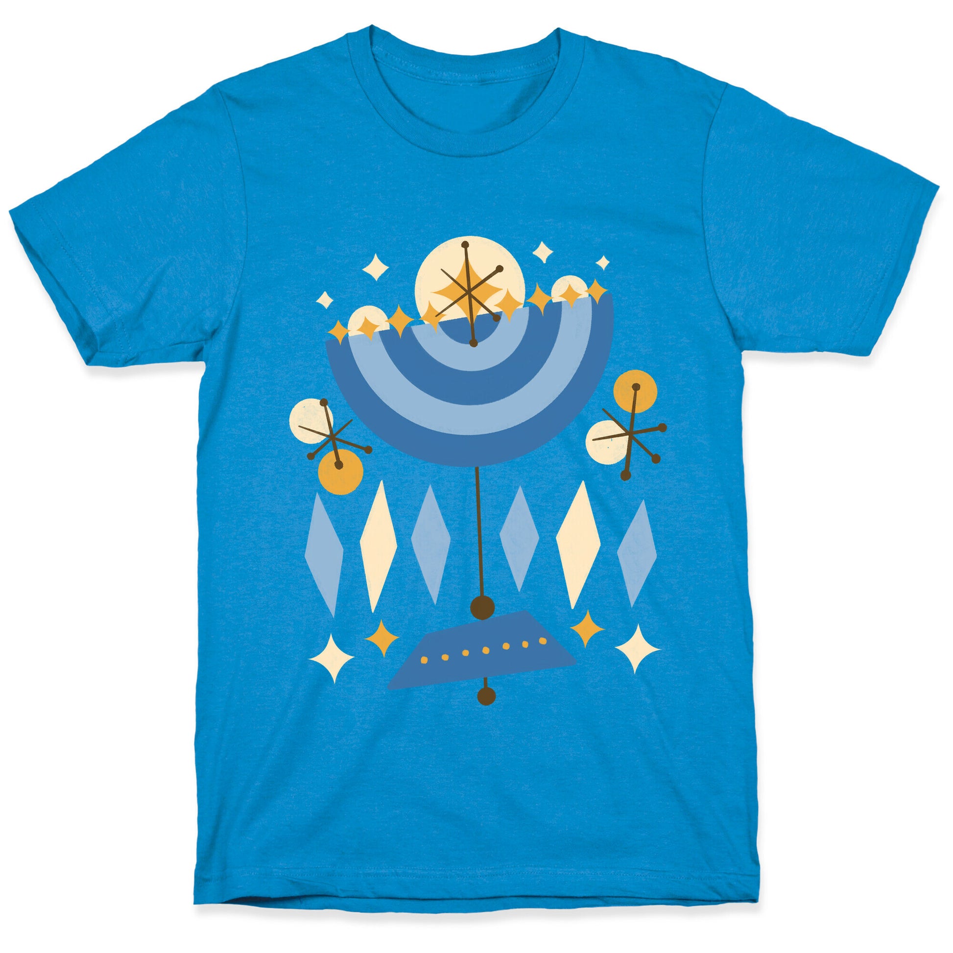 Mid-Century Modern Menorah (Hanukkah) T-Shirt
