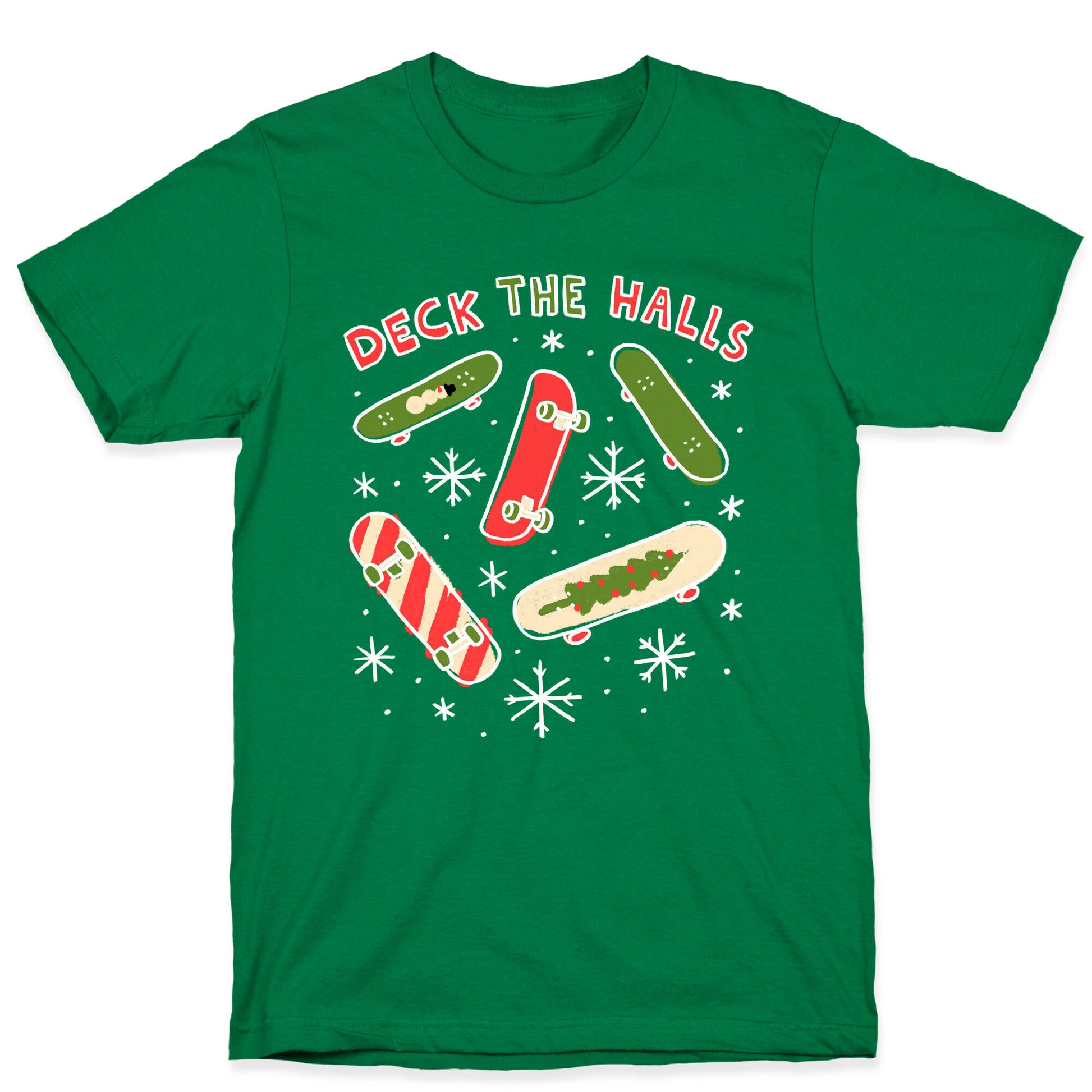 Deck The Halls Skateboarding T-Shirt