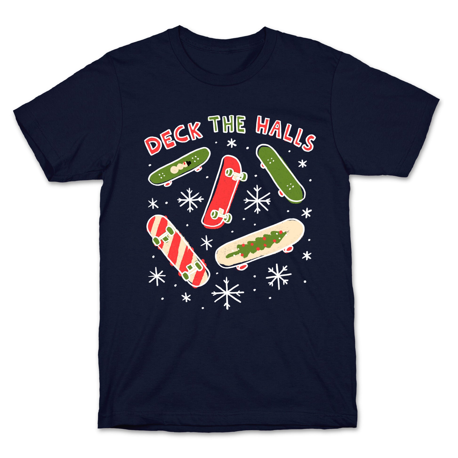 Deck The Halls Skateboarding T-Shirt