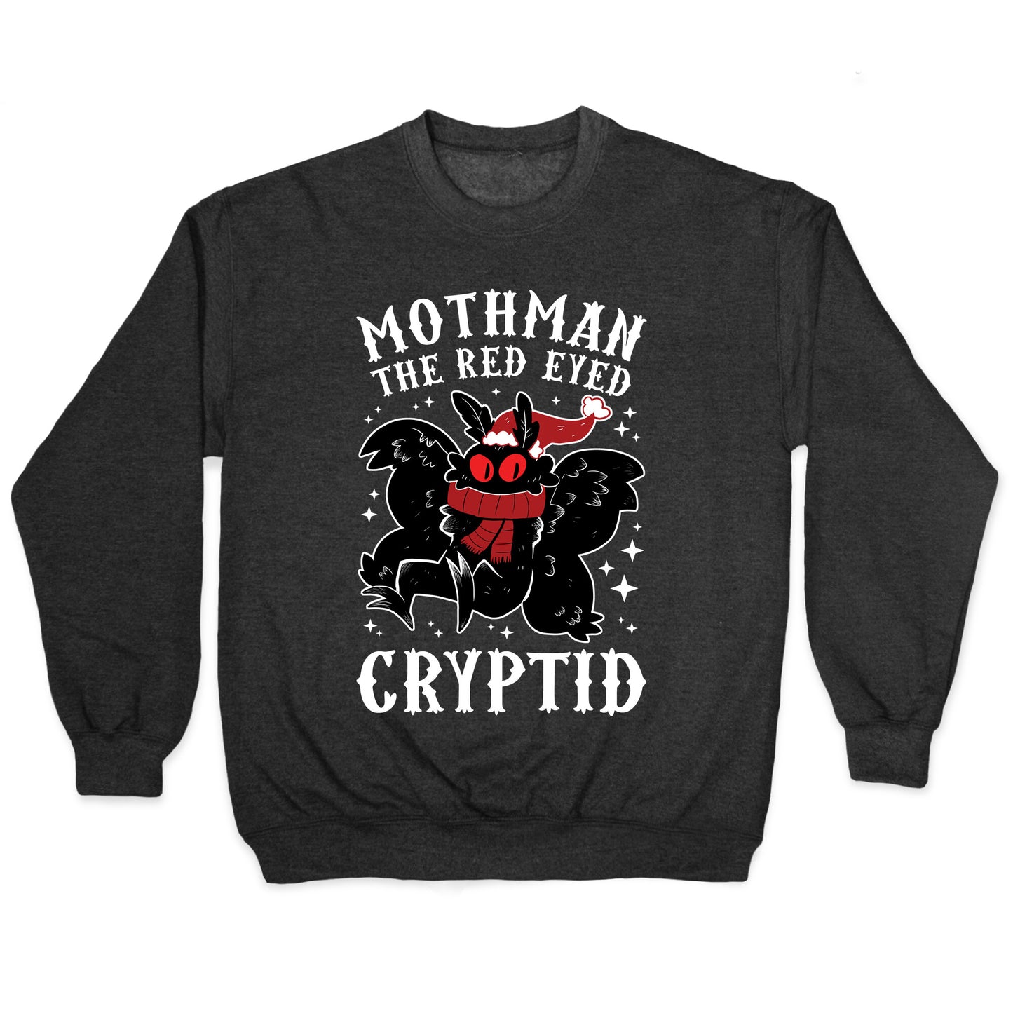 Mothman The Red Eyed Cryptid Crewneck Sweatshirt