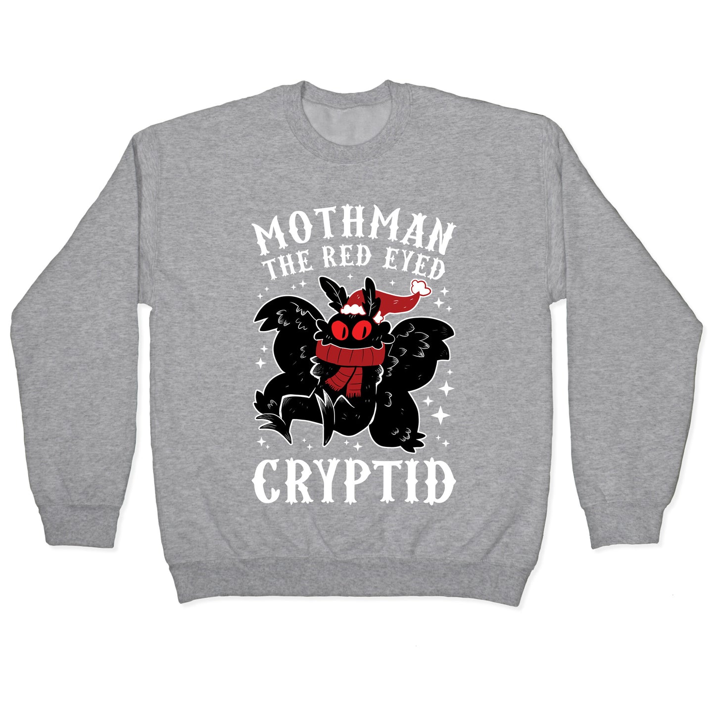 Mothman The Red Eyed Cryptid Crewneck Sweatshirt