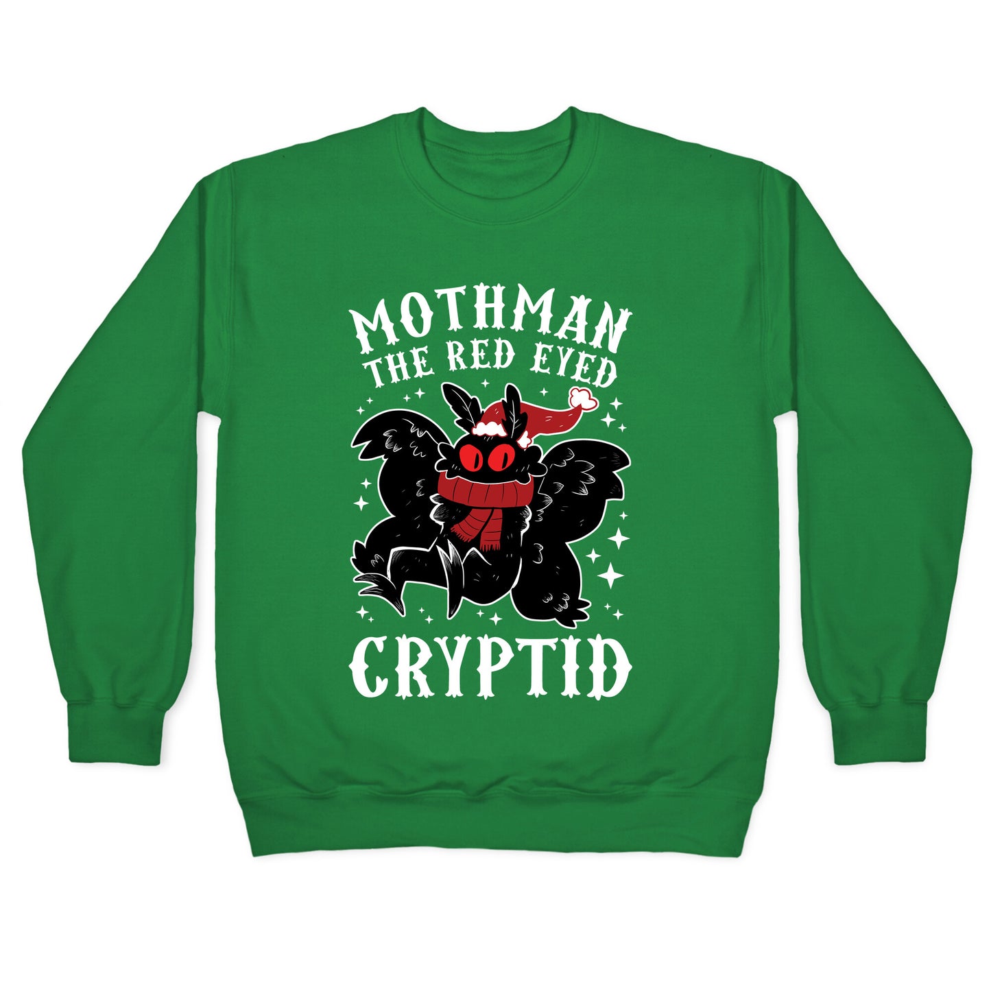 Mothman The Red Eyed Cryptid Crewneck Sweatshirt