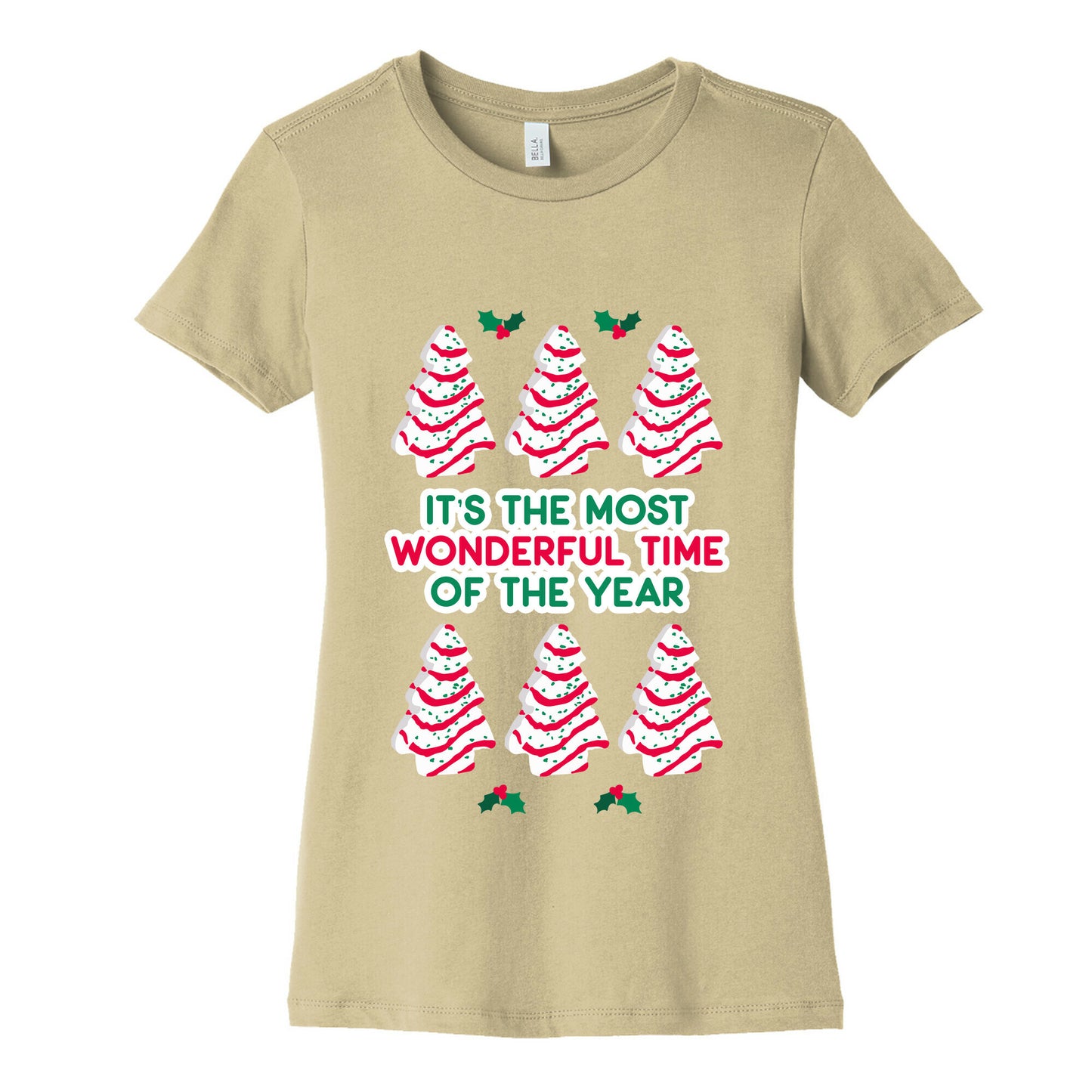 It's the Most Wonderful Time of the Year (Holiday Tree Cake Time) Women's Cotton Tee