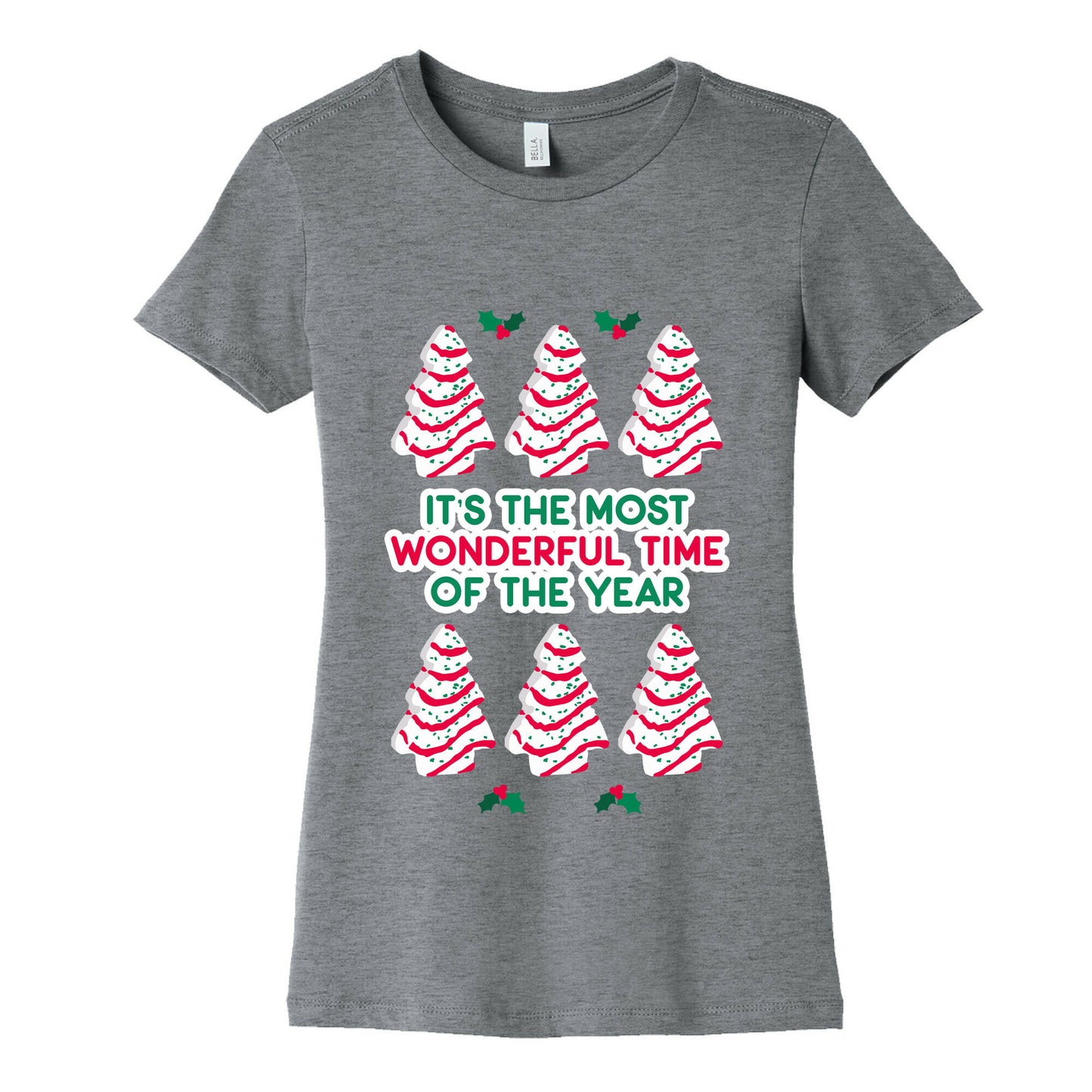 It's the Most Wonderful Time of the Year (Holiday Tree Cake Time) Women's Cotton Tee