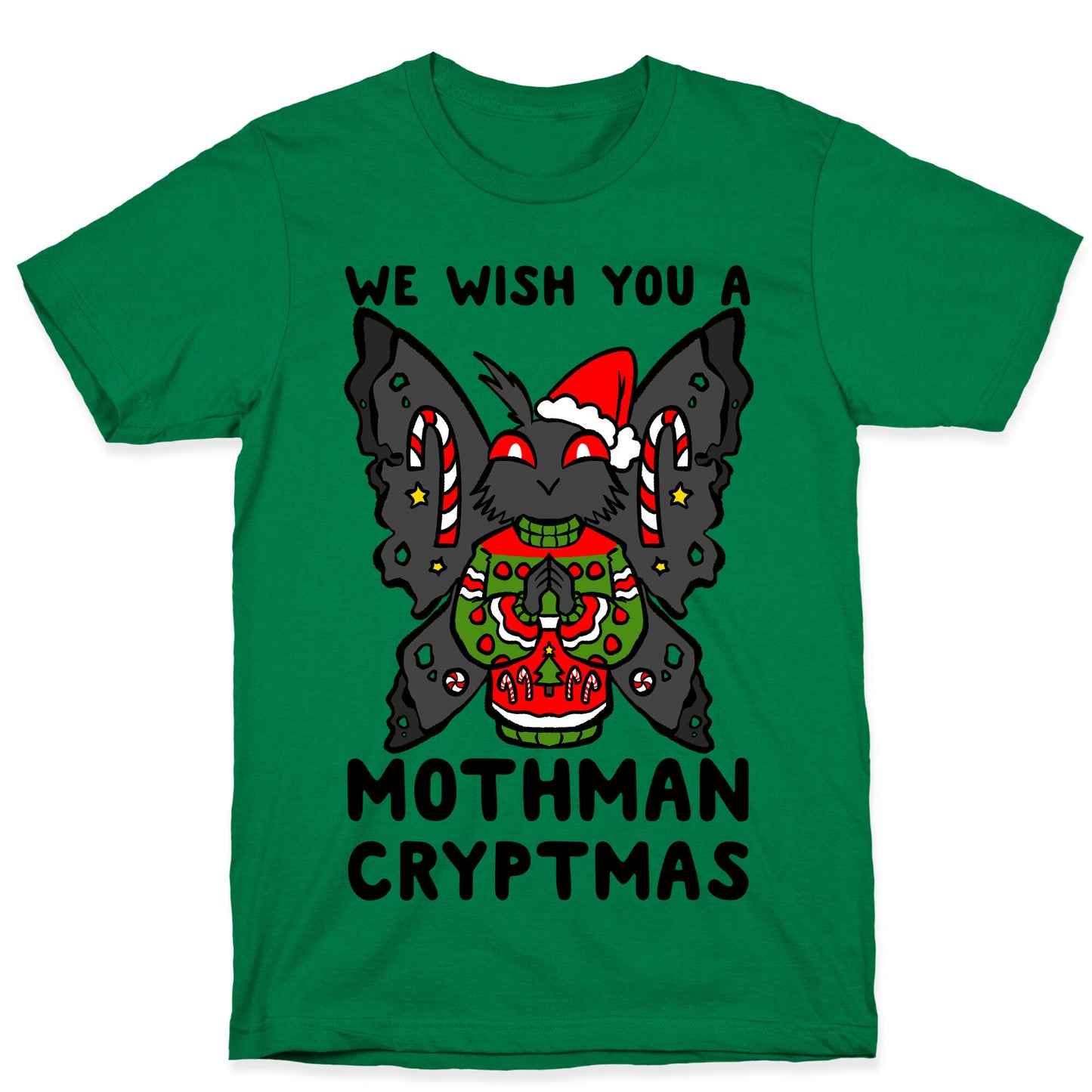 We Wish You A Mothman Cryptmas T-Shirt