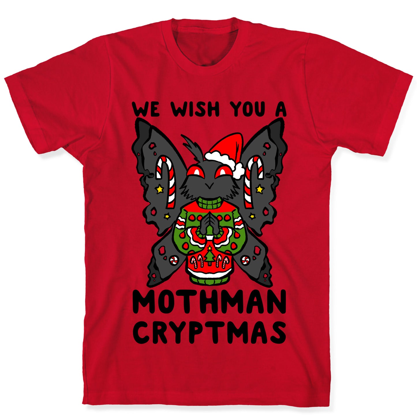 We Wish You A Mothman Cryptmas T-Shirt