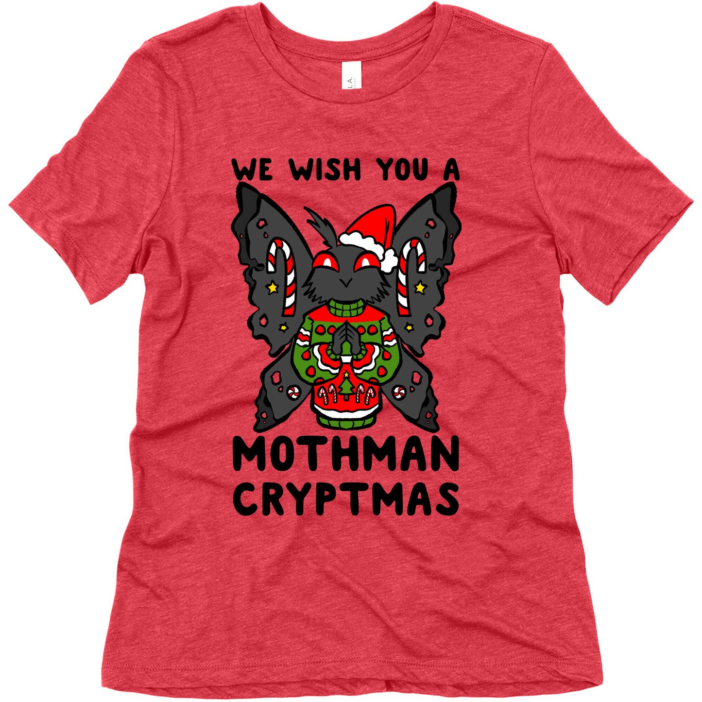 We Wish You A Mothman Cryptmas Women's Triblend Tee