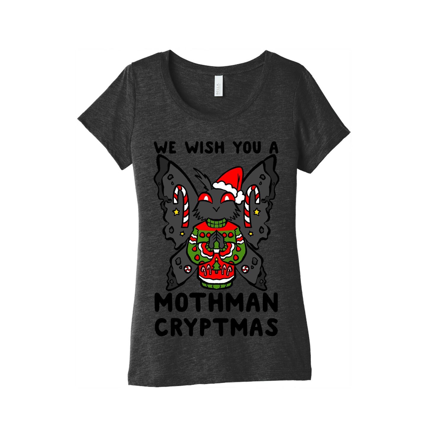 We Wish You A Mothman Cryptmas Women's Triblend Tee