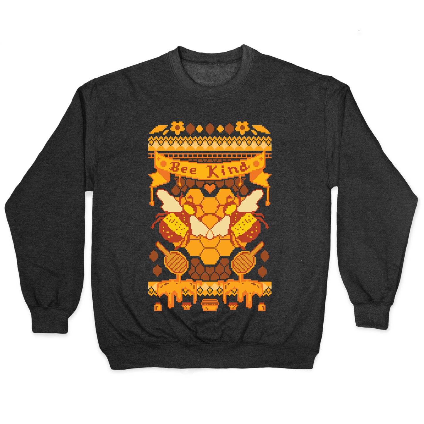 Bee Kind Sweater Pattern Crewneck Sweatshirt