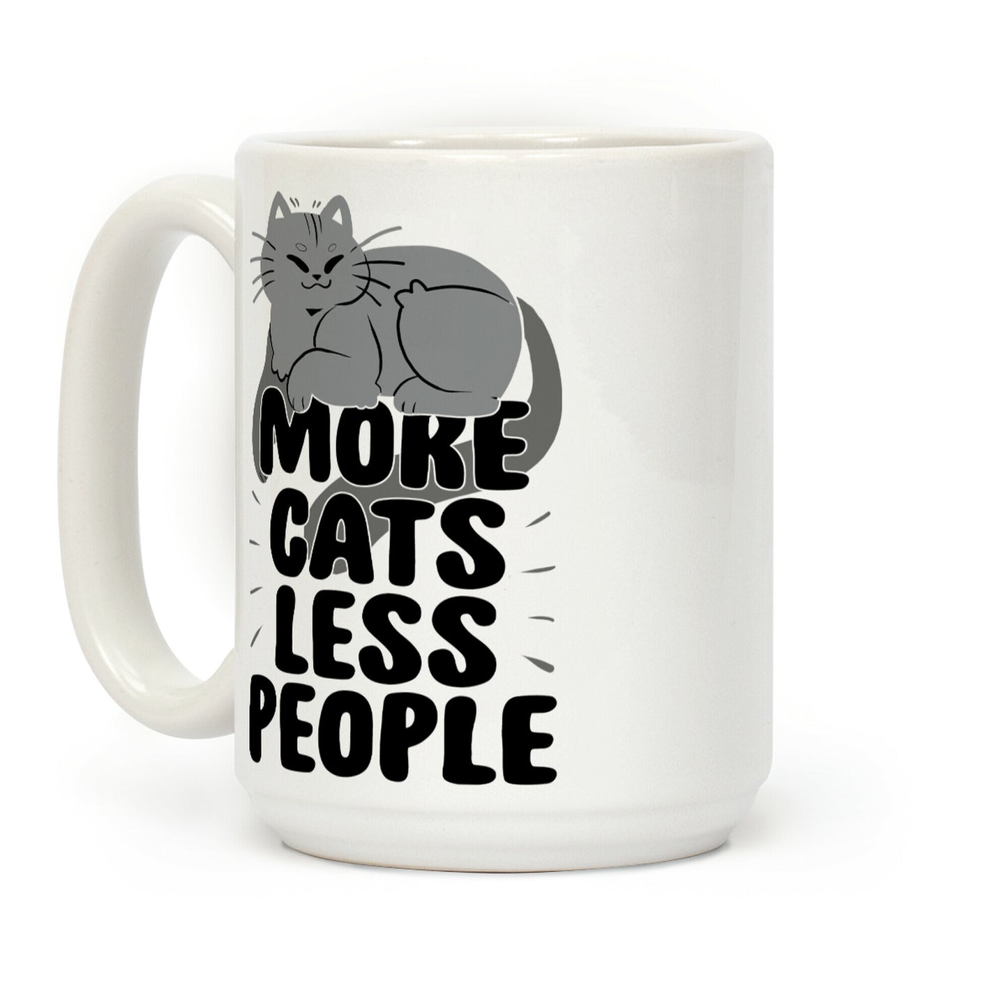 More Cats Less People Coffee Mug