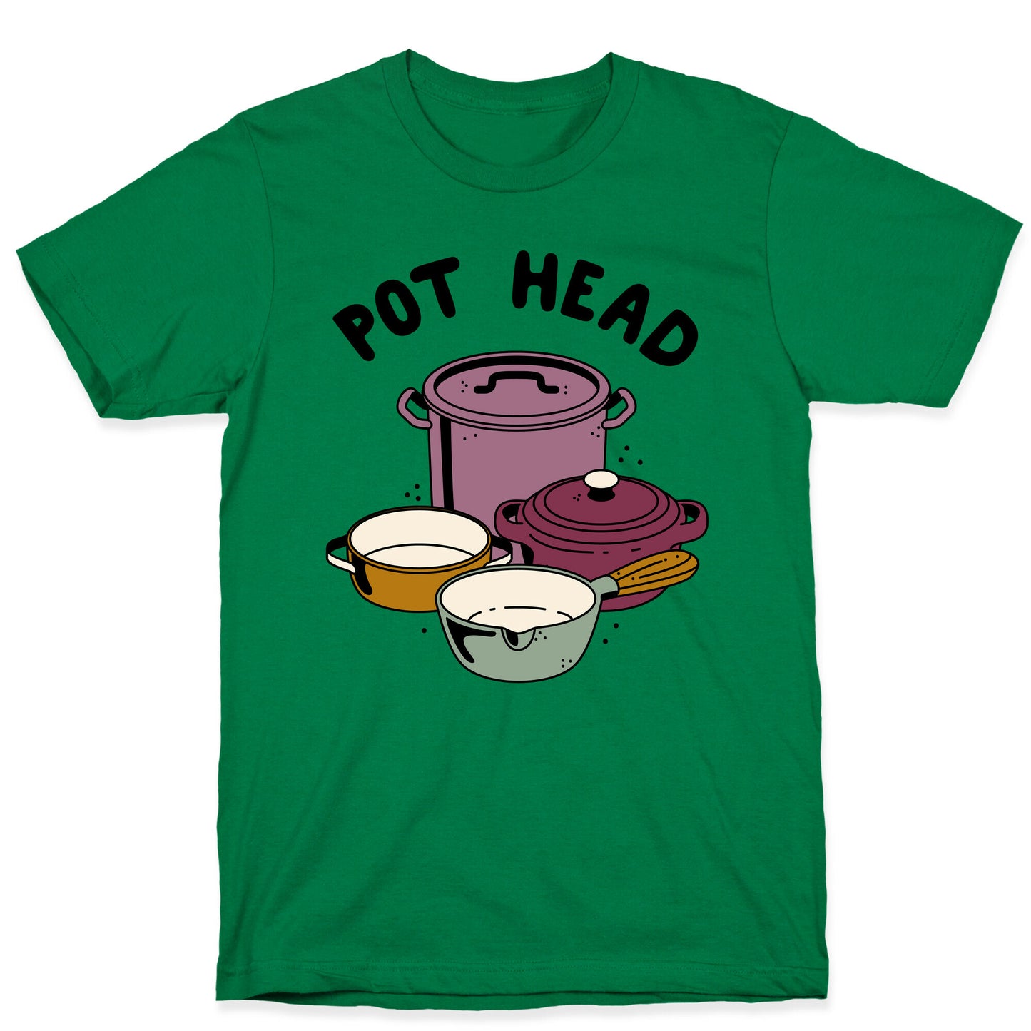 Pot Head Cooking Pots T-Shirt