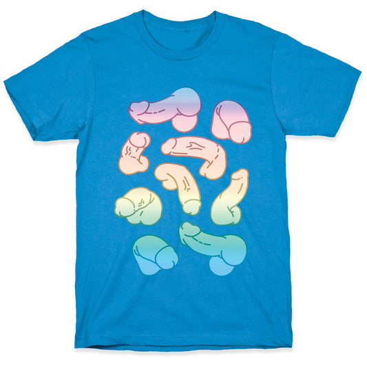 Pastel Penis Pattern T-Shirt