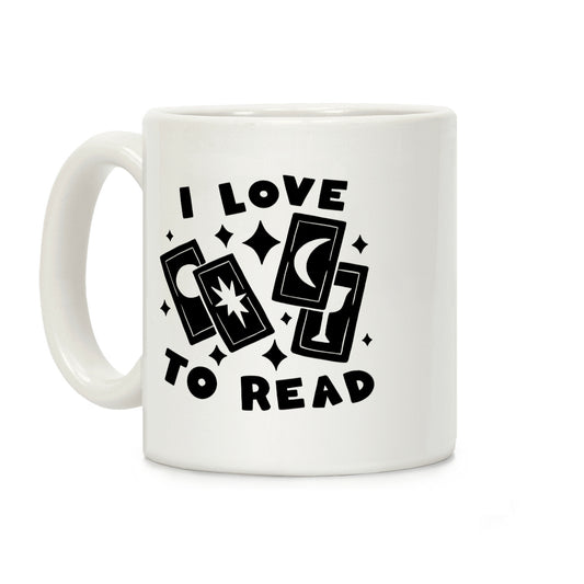 I Love To Read Tarot Coffee Mug