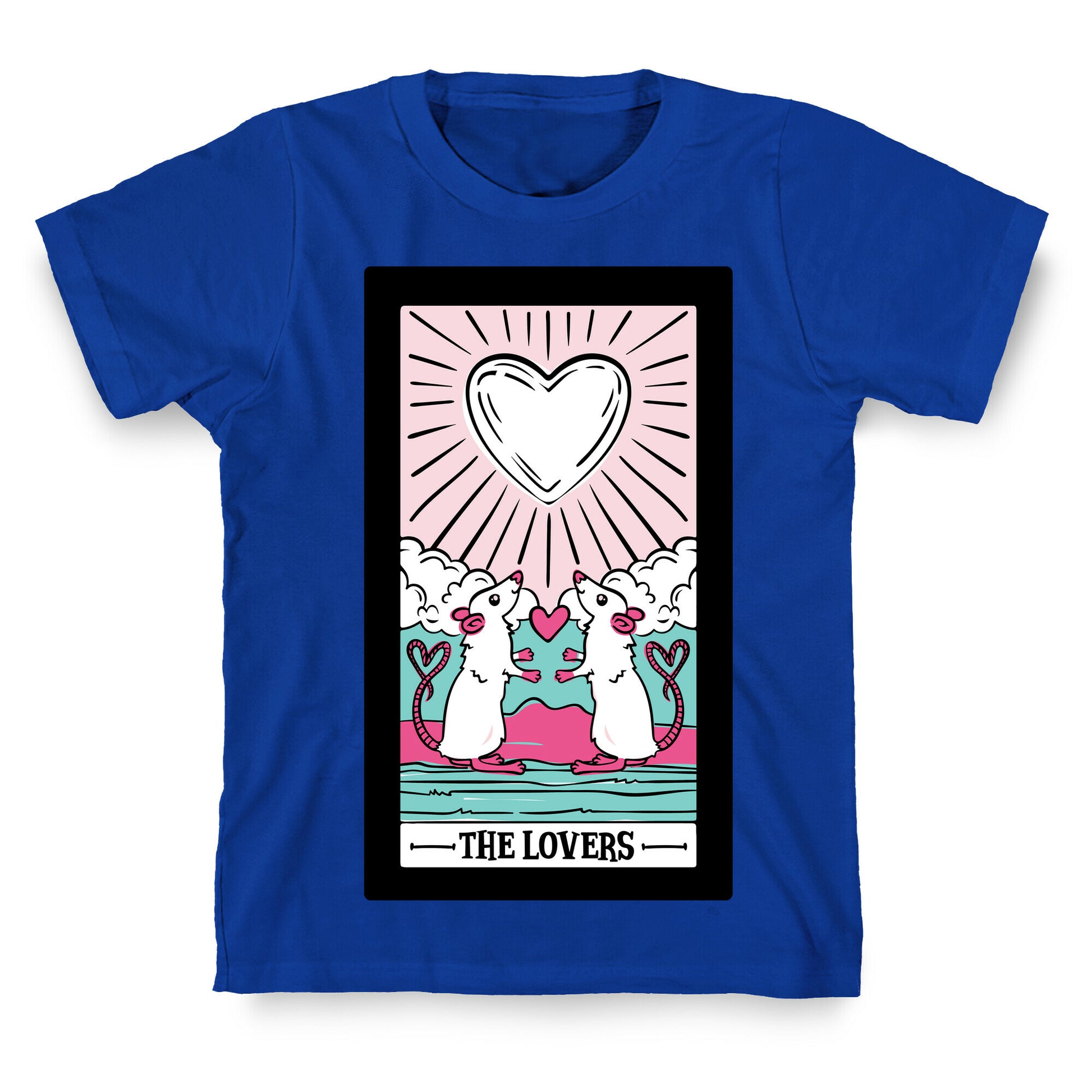 The Rat Lovers Tarot White Print T-Shirt