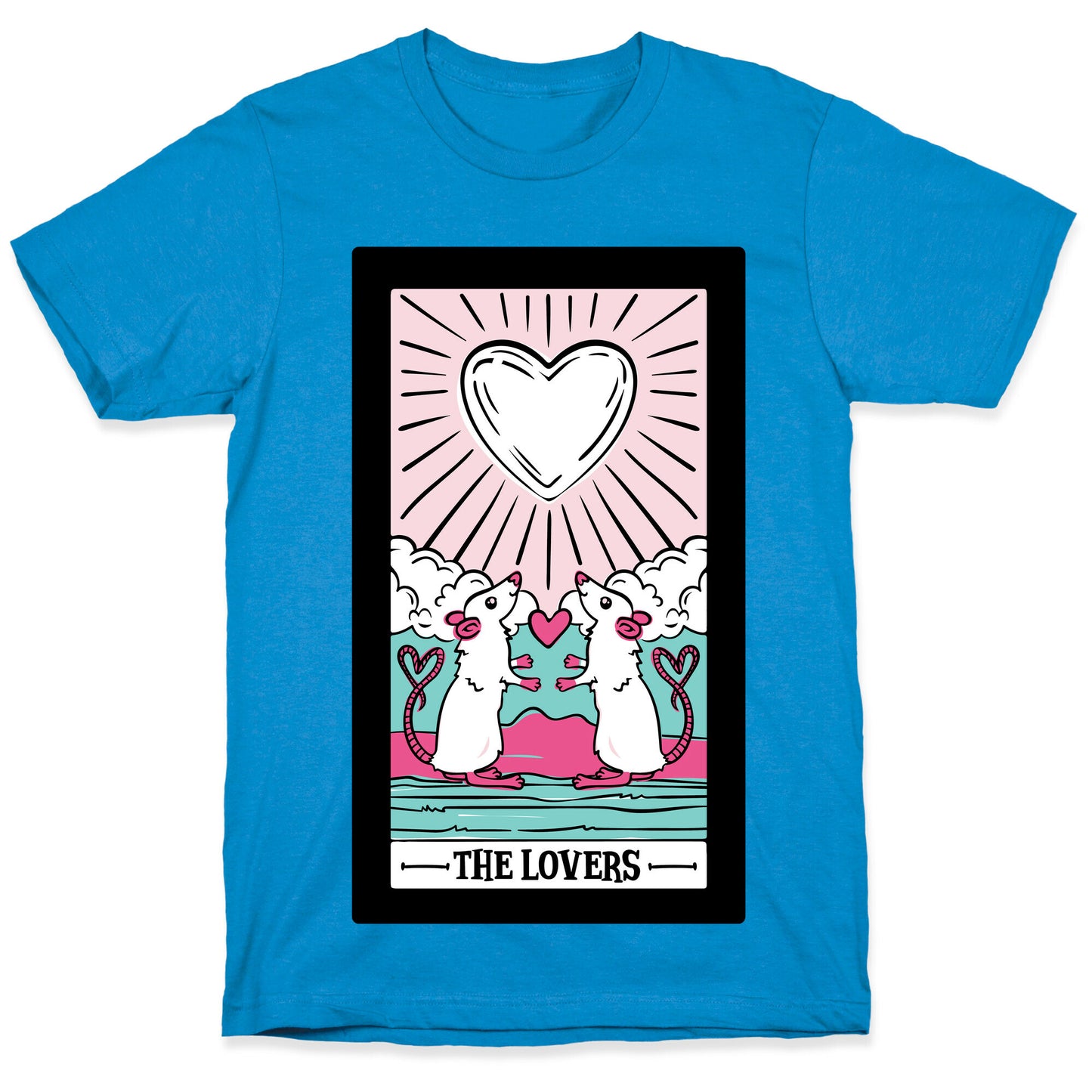 The Rat Lovers Tarot White Print T-Shirt