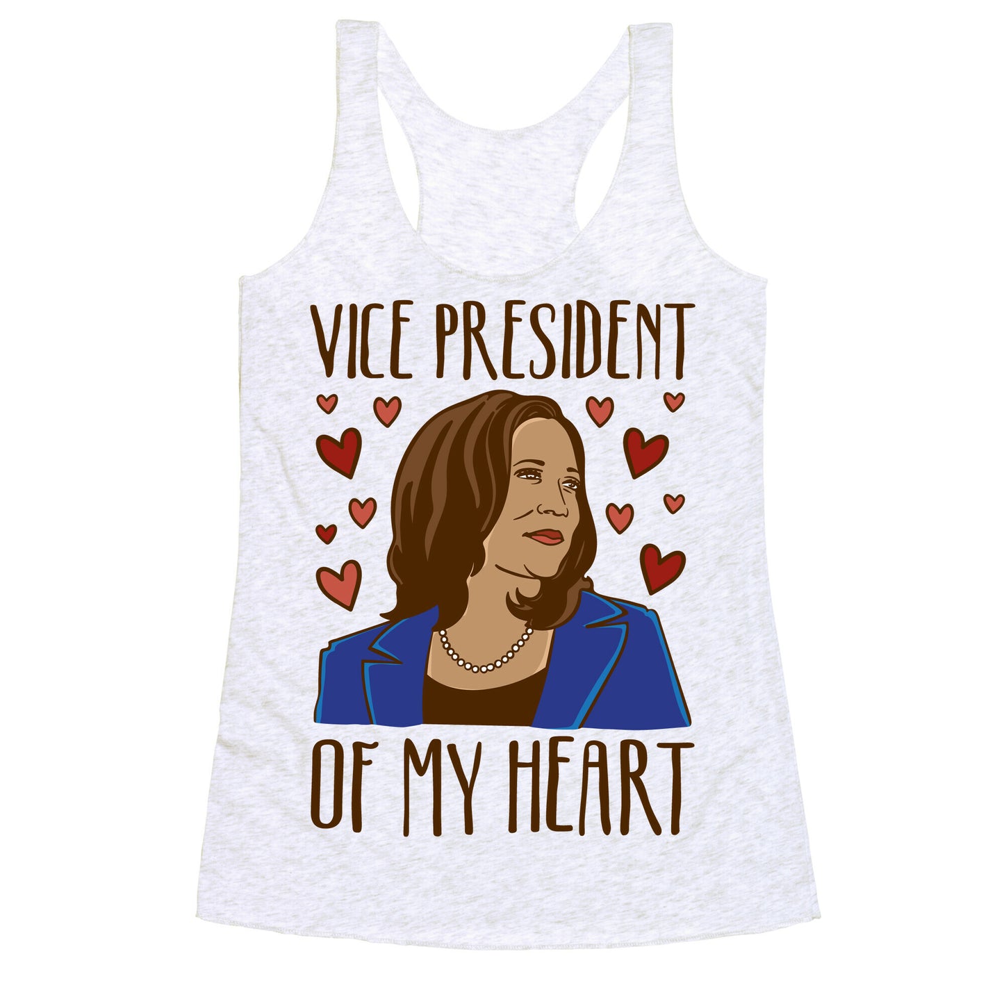 Vice President of My Heart Racerback Tank