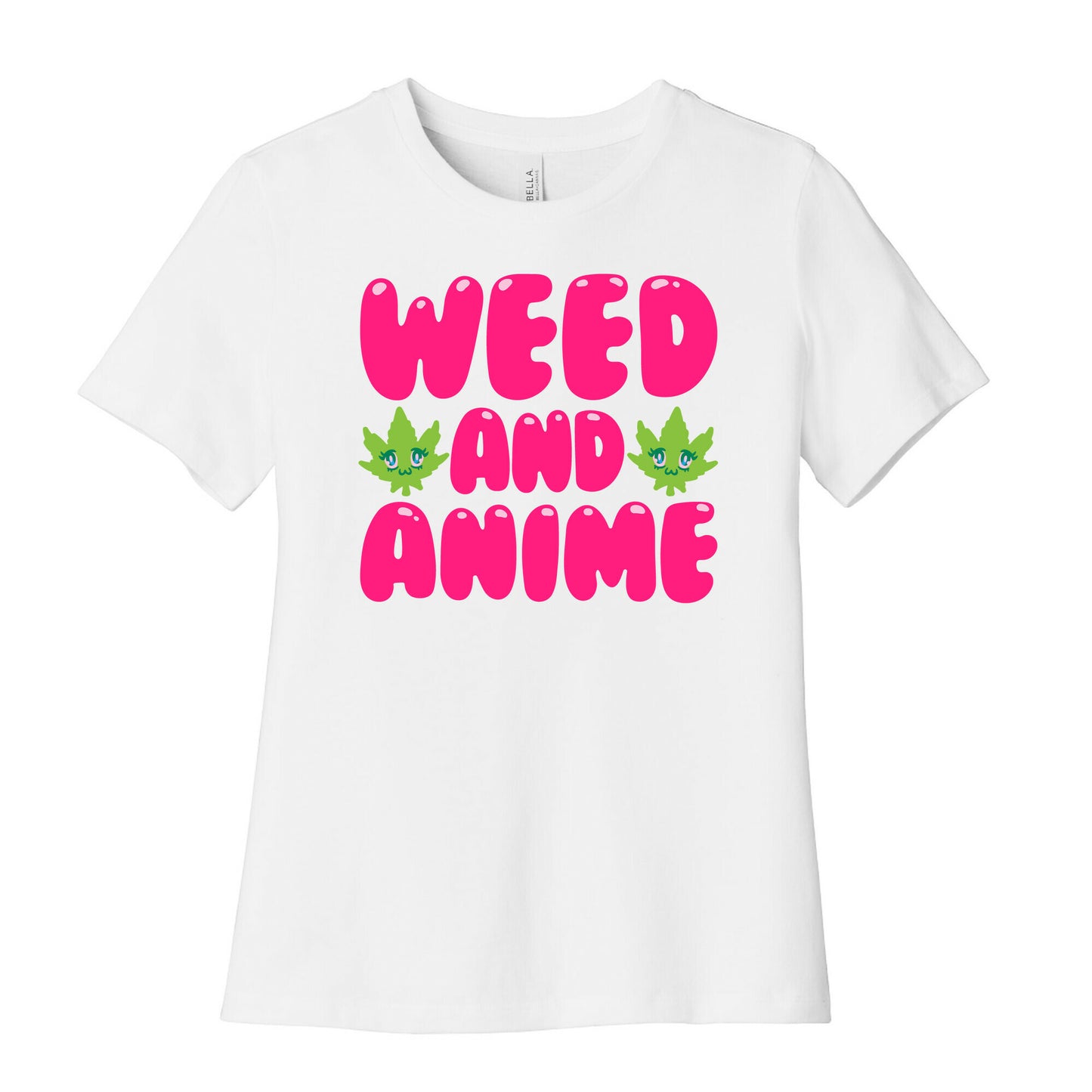 Weed And Anime Women's Cotton Tee