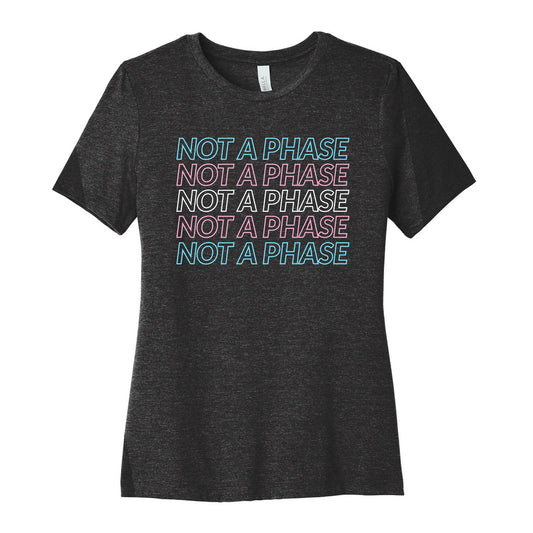 Not A Phase - Trans Pride Women's Cotton Tee
