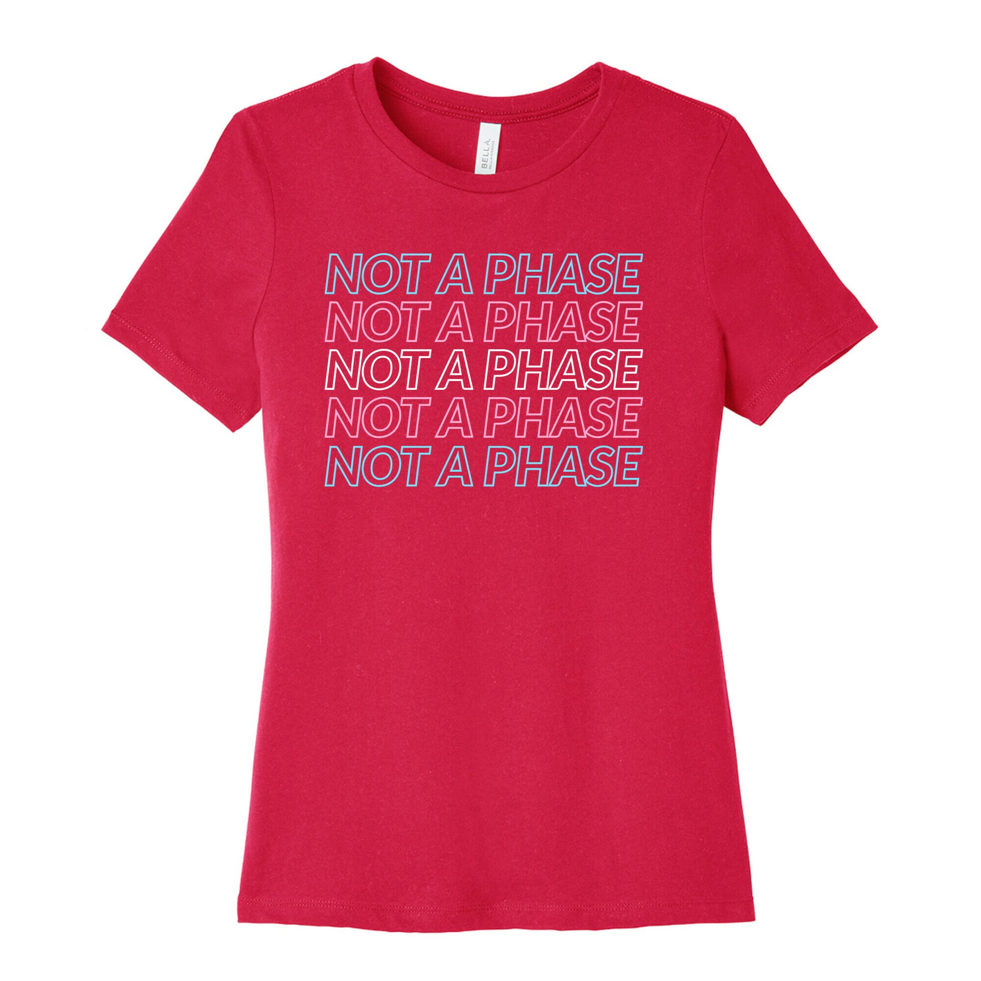Not A Phase - Trans Pride Women's Cotton Tee