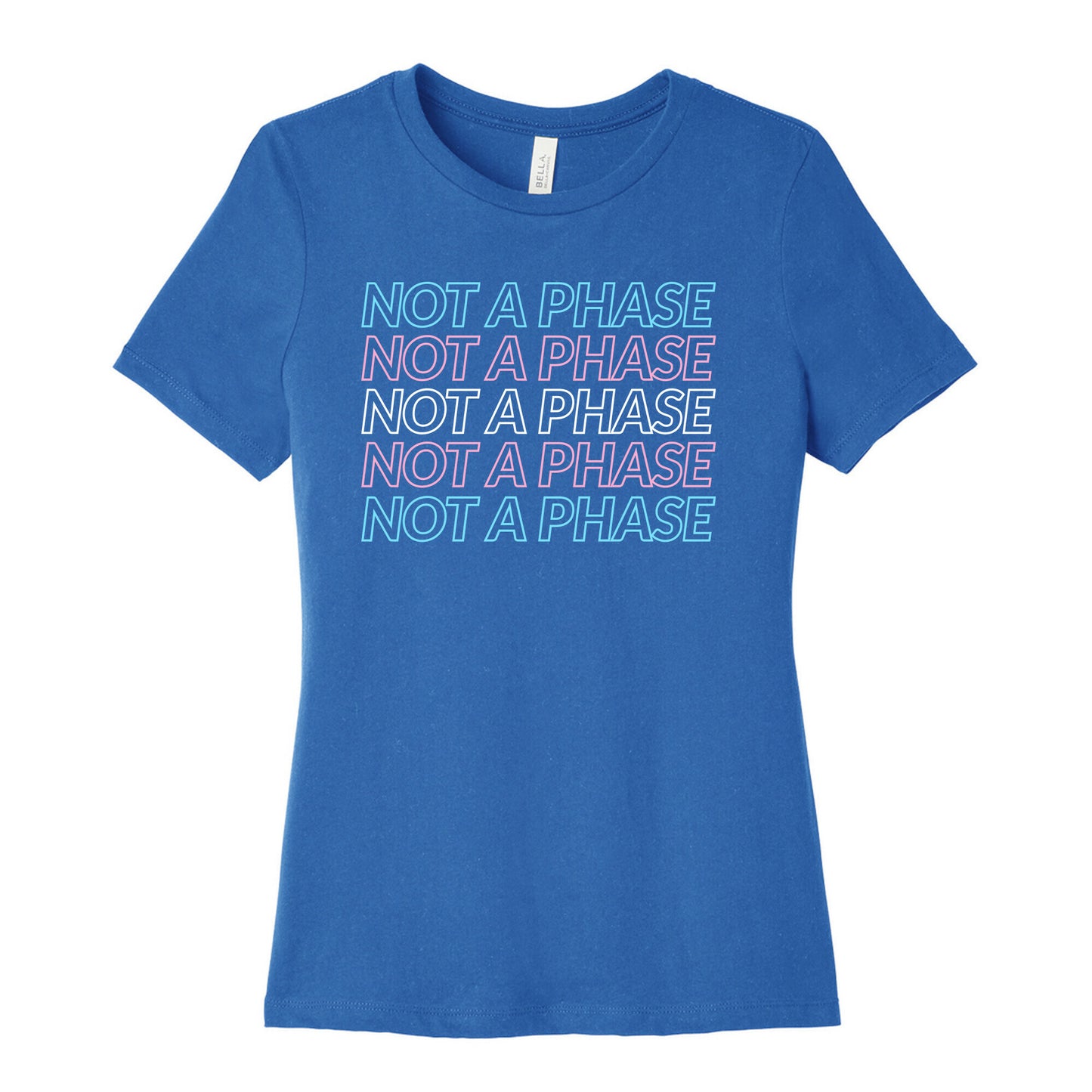 Not A Phase - Trans Pride Women's Cotton Tee
