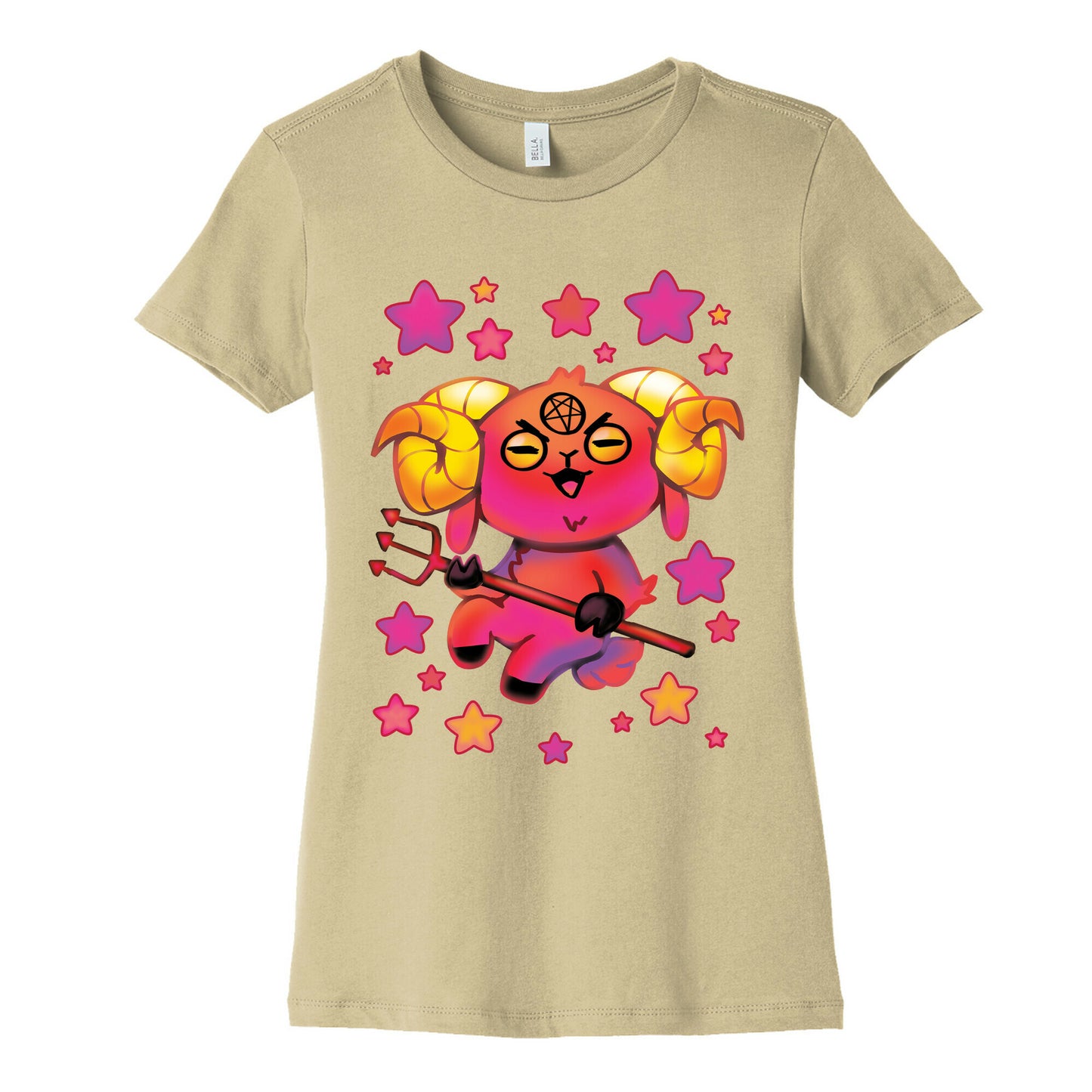 Kawaii Demon Goat Women's Cotton Tee
