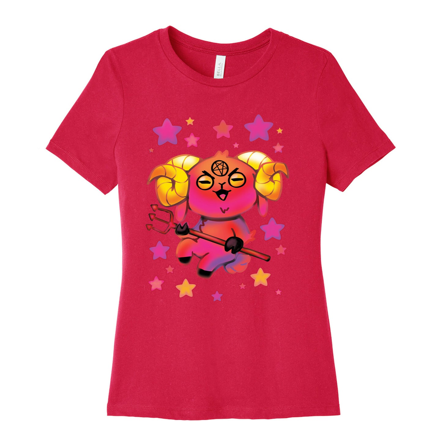 Kawaii Demon Goat Women's Cotton Tee