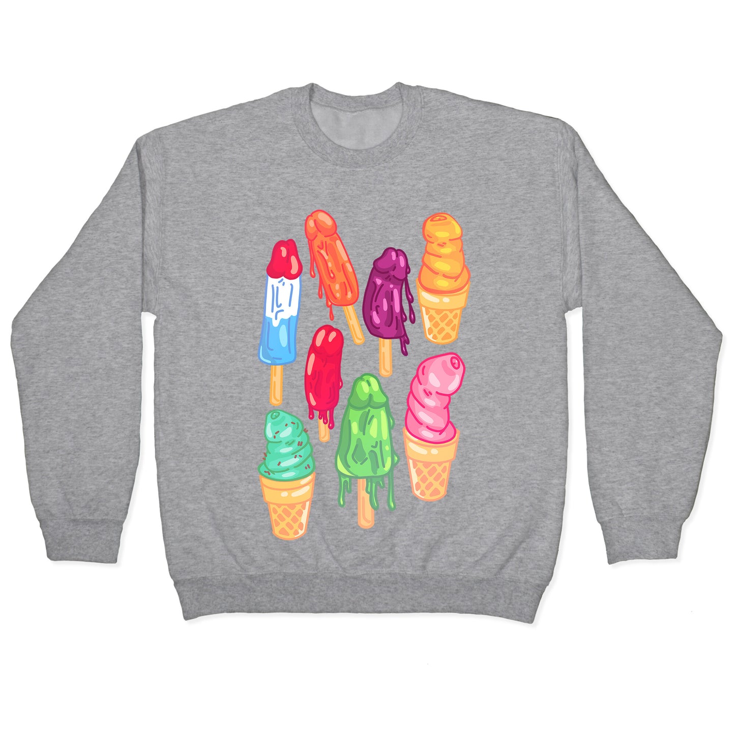 Popsicle Penises Crewneck Sweatshirt