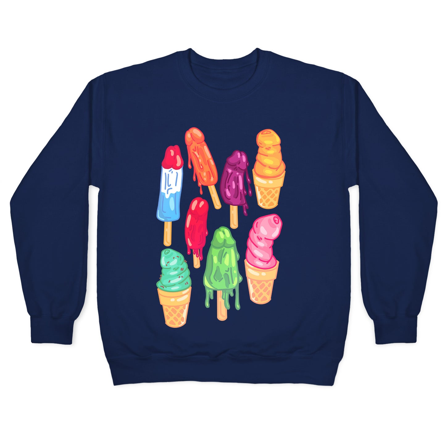 Popsicle Penises Crewneck Sweatshirt