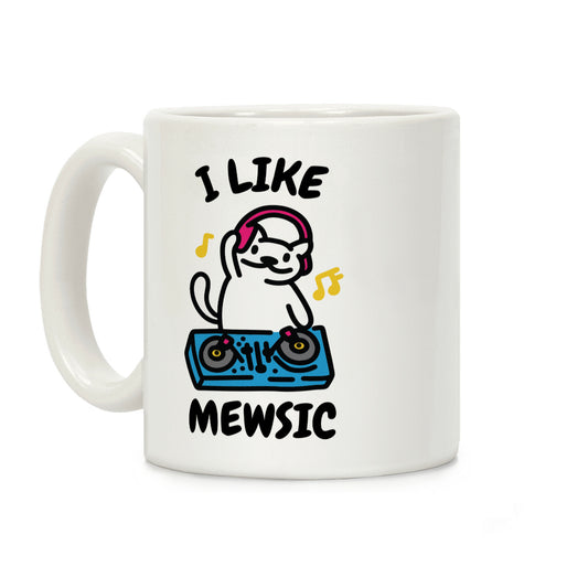 I Like Mewsic Coffee Mug