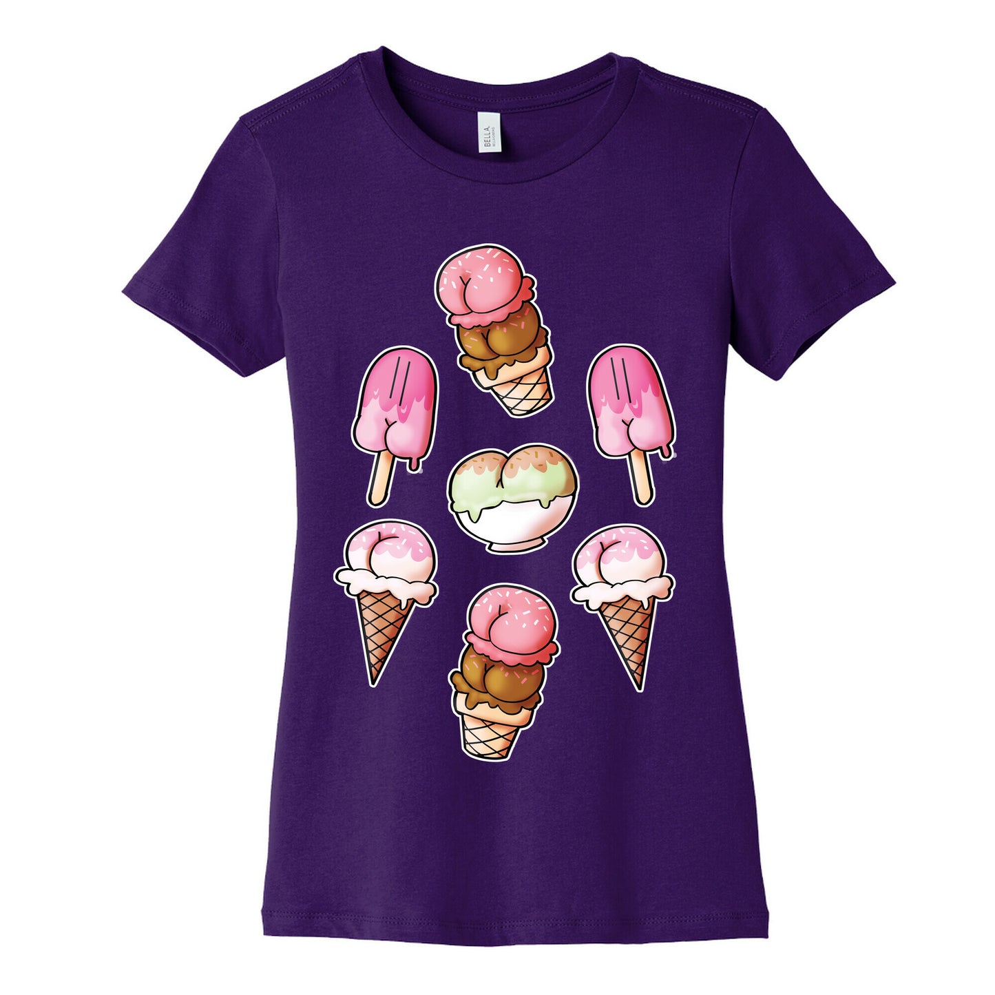 Ice Cream Butts Women's Cotton Tee