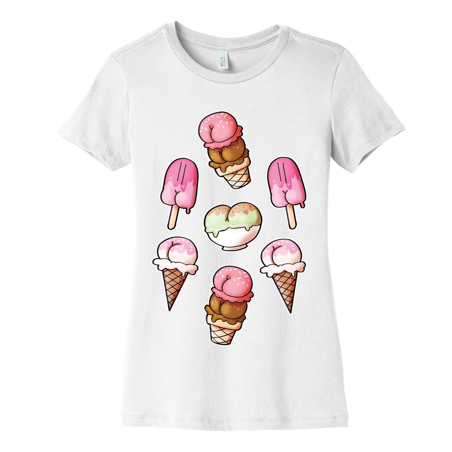 Ice Cream Butts Women's Cotton Tee