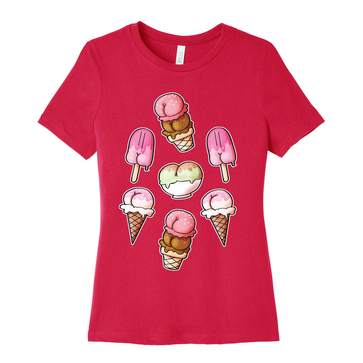 Ice Cream Butts Women's Cotton Tee