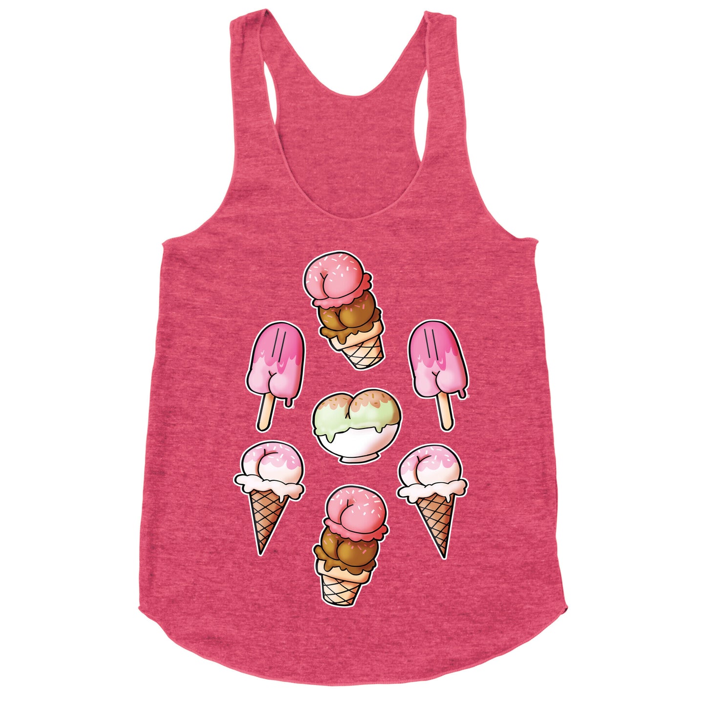 Ice Cream Butts Racerback Tank