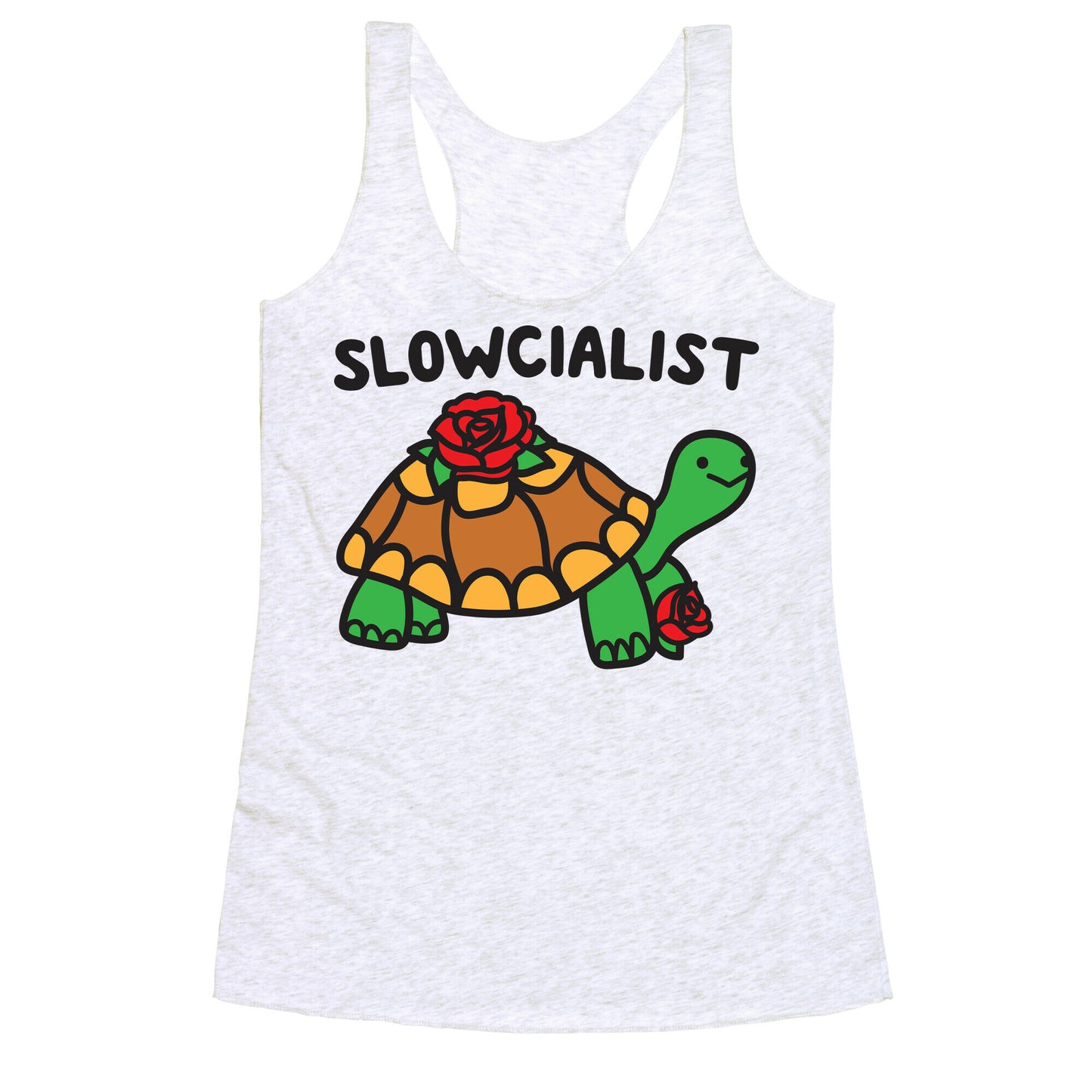 Slowcialist Turtle Racerback Tank