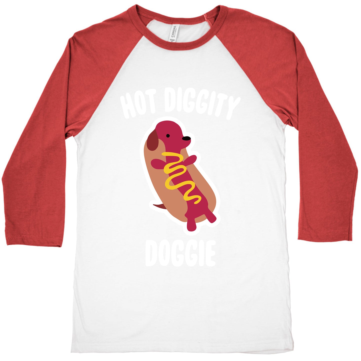 Hot Diggity Doggie Baseball Tee