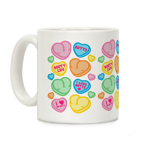 Candy Heart Butts Coffee Mug