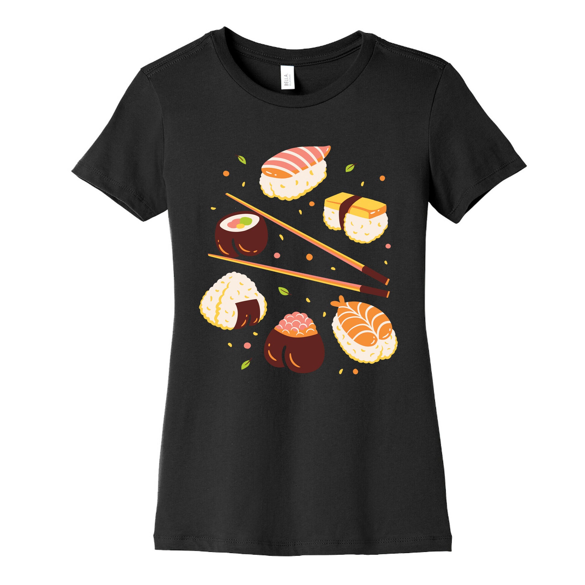 Subtle Sushi Booty Women's Cotton Tee