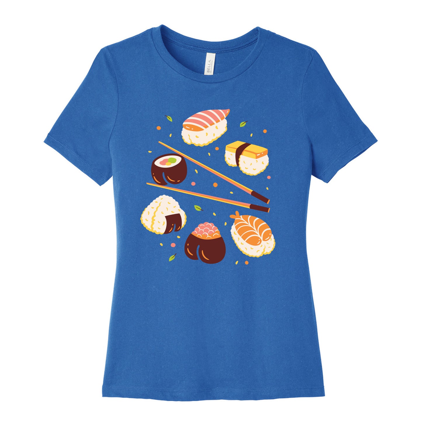 Subtle Sushi Booty Women's Cotton Tee