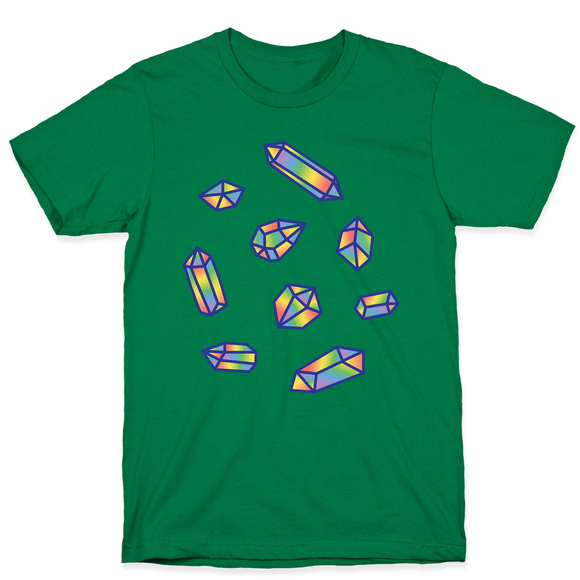 Rainbow Crystal Pattern T-Shirt