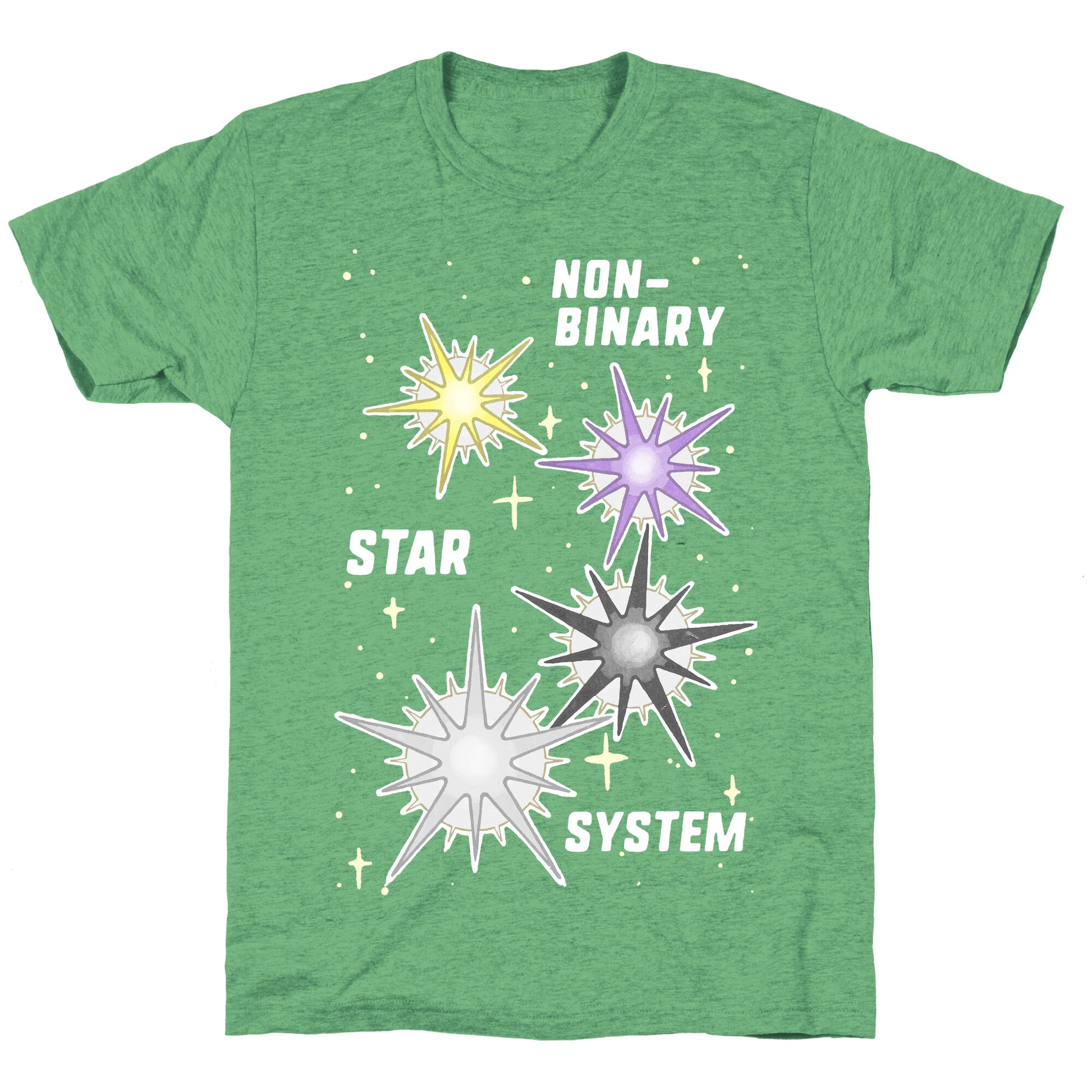 Non-Binary Star System Unisex Triblend Tee