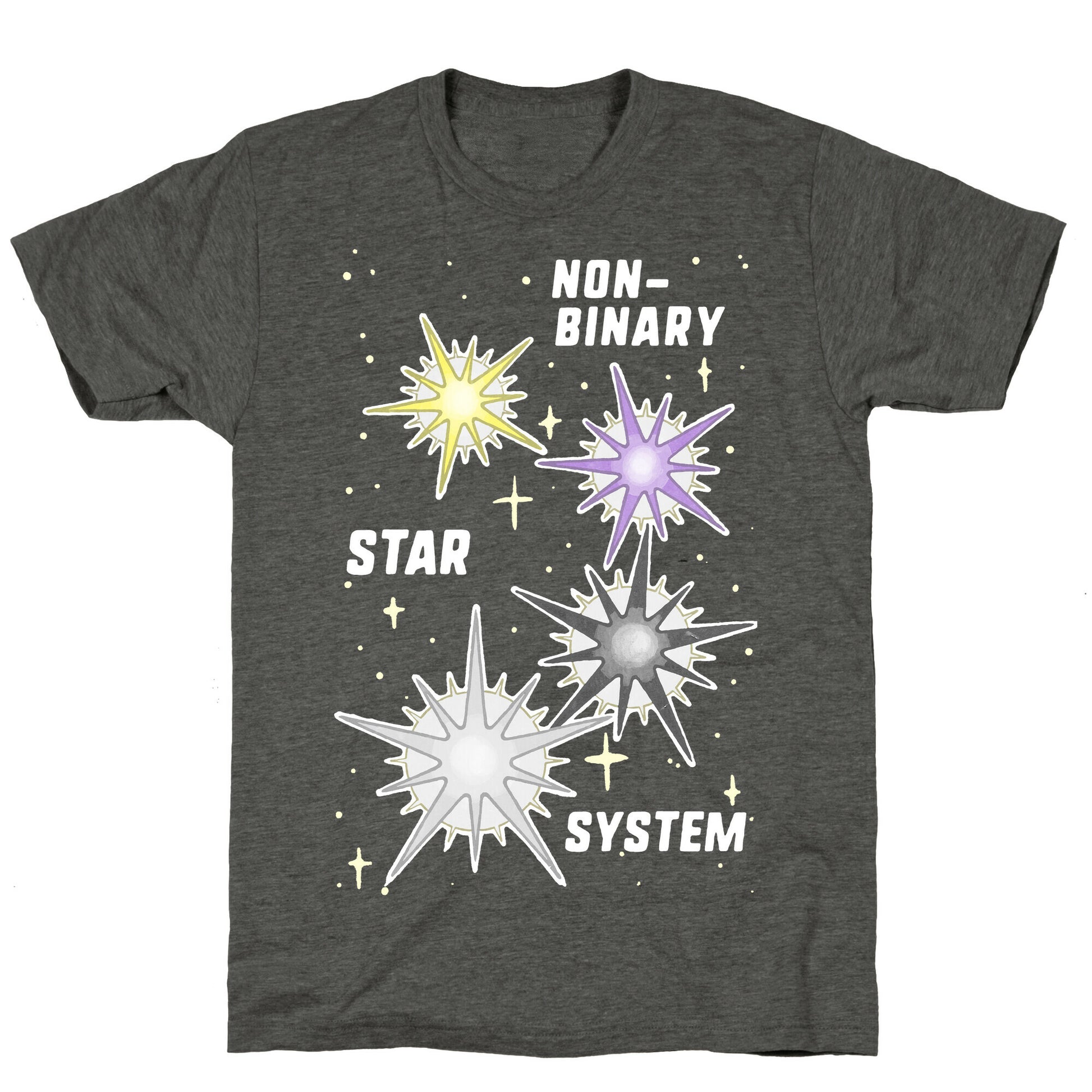 Non-Binary Star System Unisex Triblend Tee