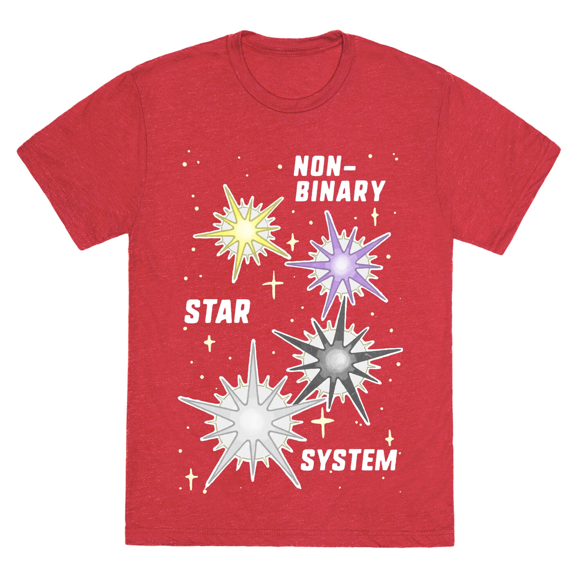 Non-Binary Star System Unisex Triblend Tee